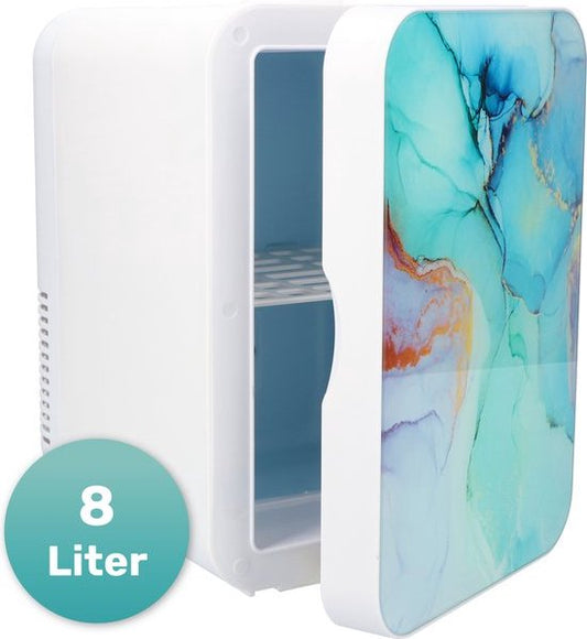 Soft&Silky Skincare Kühlschrank - Make-up-Kühlschrank - 6.5L - 2°C bis 40°C - Marmor - Organizer - Kühlschrank - Schönheit - Hautpflege