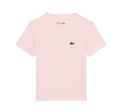 Lacoste Ultra Dry Sport-T-Shirt für Kinder – Hellrosa – Regular Fit, schweißableitend