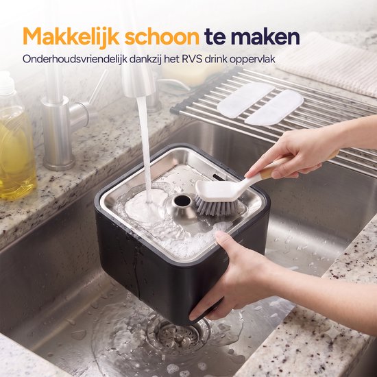 Viervoeter® Kabelloser Trinkbrunnen aus Edelstahl – Sensor-Trinkbrunnen für Katzen und Hunde – Inklusive 3 Filtern – 3,2 l – 30 Tage Batterielaufzeit – Flüsterleise