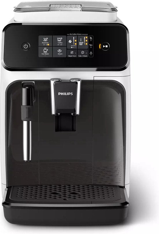 Philips 1200 Serie – EP1223/00 – Vollautomatische Espressomaschine – Vollautomatische Kaffeemaschine – 15 bar – Weiß