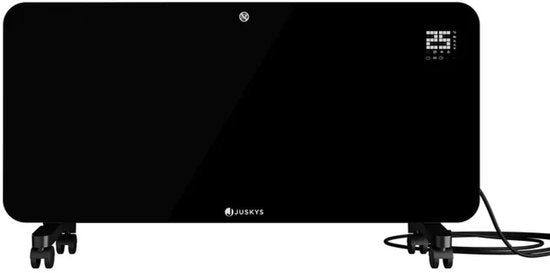 Konvektorheizung - Max. 2000 W - Schwarz - Für Wand- und Bodenmontage