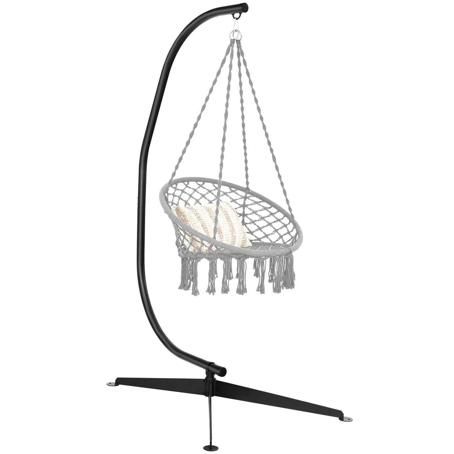 Coast C-förmiger Hängestuhlständer - 207cm - 150kg Tragkraft - Schwarz