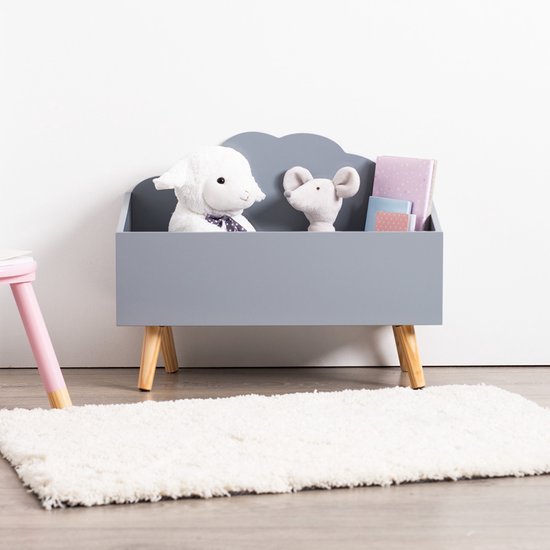 Sphera Spielzeugkiste aus Holz – weiß – 58 x 28 x 45 cm