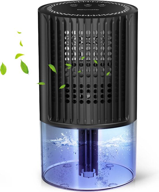 Swinkle® - Luftentfeuchter - Entfeuchtet bis zu 0,35 Liter pro Tag - geeignet für Wohnzimmer, Schlafzimmer, Badezimmer - schwarz