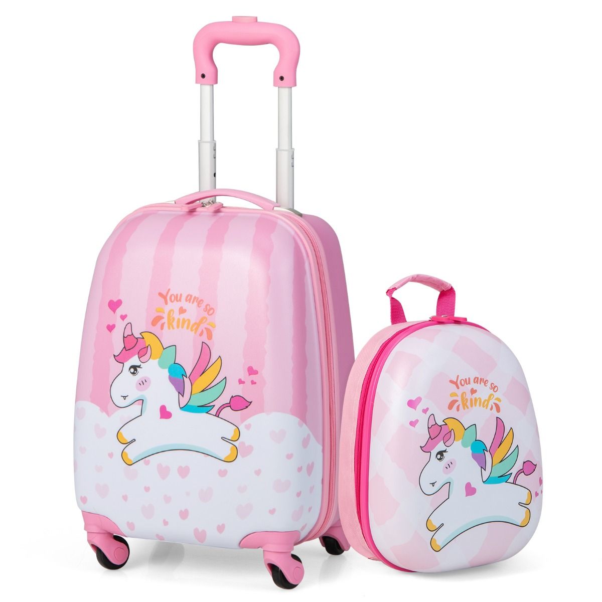 Coast Kinderkoffer mit Rucksack - 2-teilig - 32 x 22 x 40 cm - Einhorn