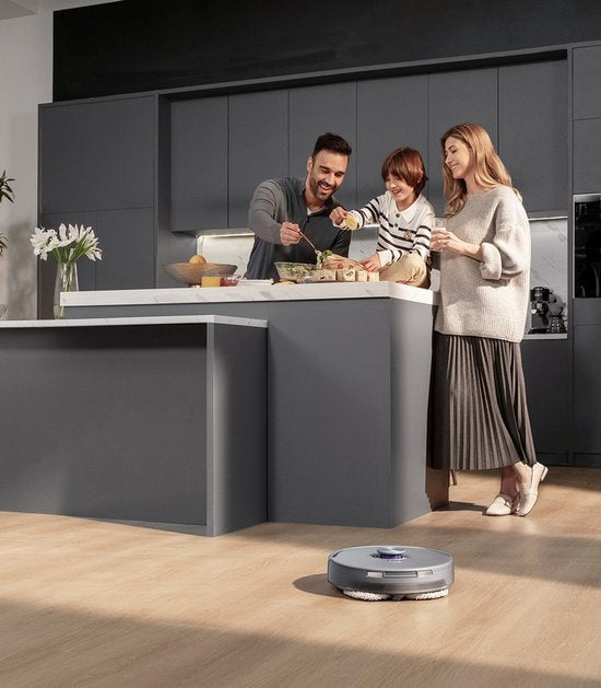 Narwal Freo Z10 Ultra Roboterstaubsauger mit selbstentleerender Ladestation, 18.000 Pa Saugkraft, AI Vision, DirtSense-Technologie, verfilzungsfreie Bürste, Heißwasserreinigung bei 45–75 °C, LDS-Navigation, 8N-Wischfunktion, grau