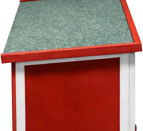 Kaninchenstall – Stall für Nagetiere (Kaninchen, Meerschweinchen) – Tierkäfig – Tierunterkunft – für drinnen und draußen geeignet