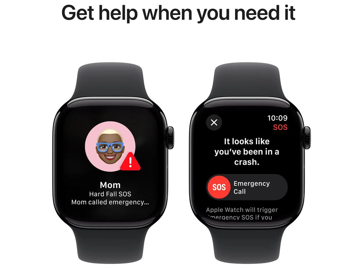 Apple Watch Series 10 42 mm – Diamantschwarz Aluminium – Schwarzes Sportarmband
