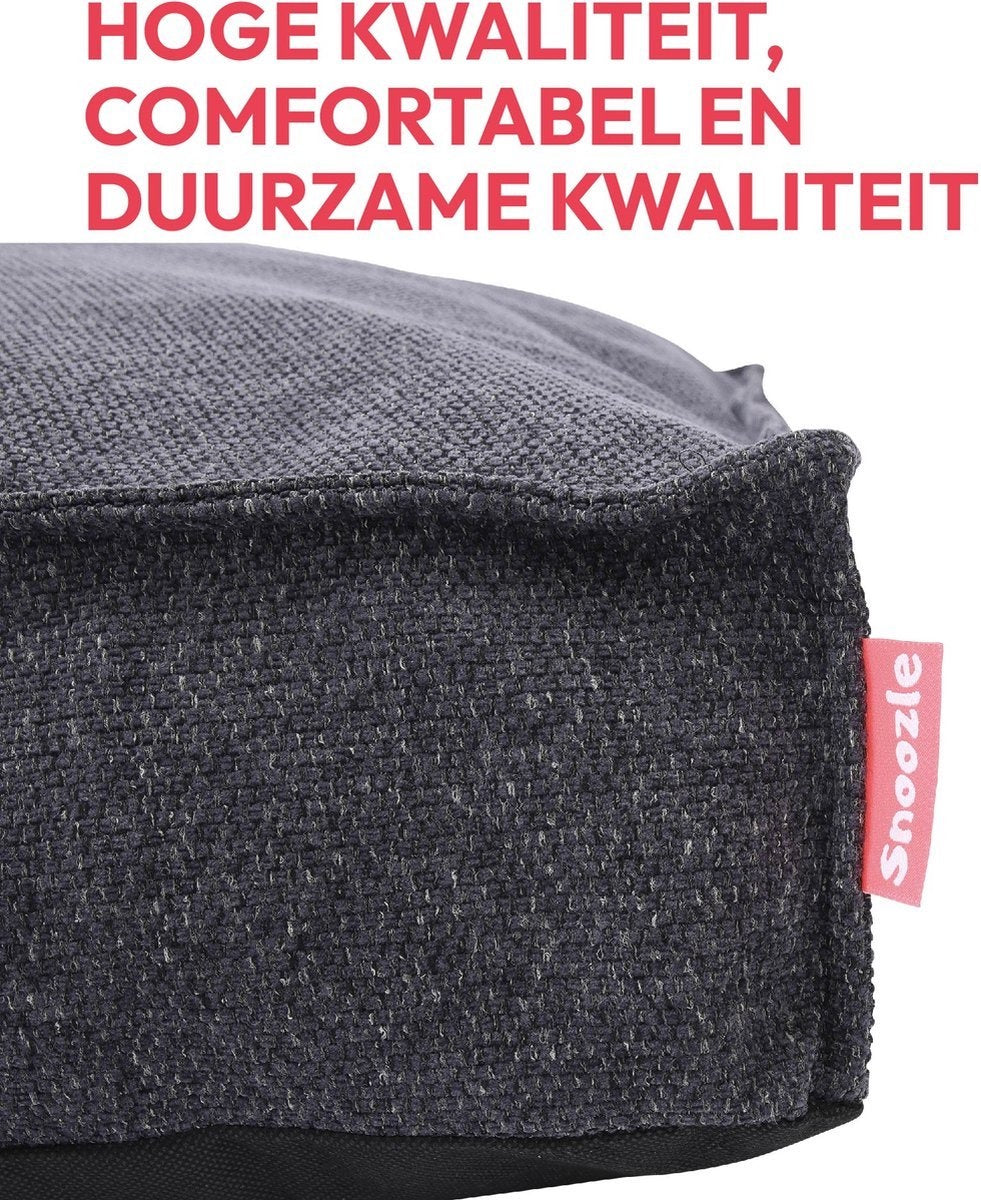 Snoozle Orthopädischer Hundekorb - Weiches und luxuriöses Hundekissen - Hundebett - Waschbar - Hundekörbe - 120 x 90 cm - Stormy Grey
