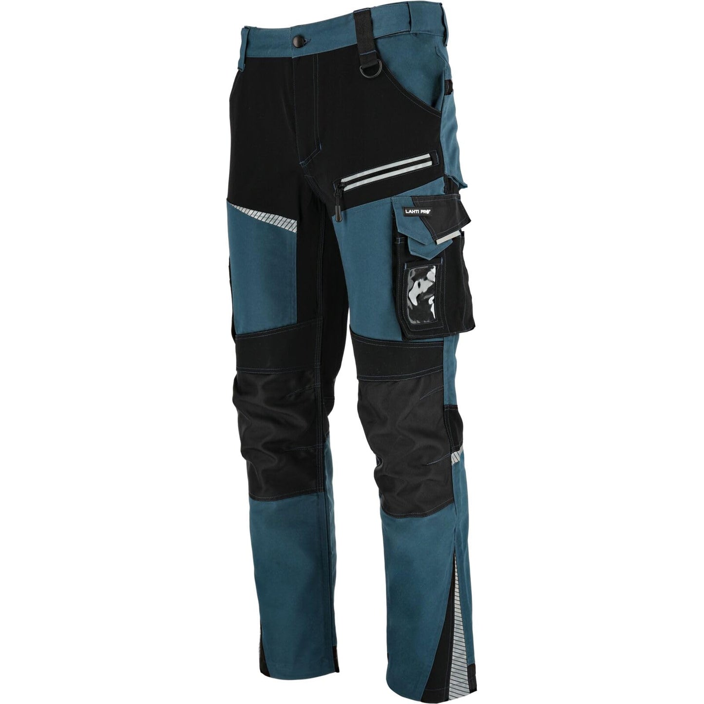 Lahti PRO L40536 Arbeits-Jogginghose für Herren – schwarz – Stretch-Baumwolle 415 g/m² – 6 Taschen – Größe S