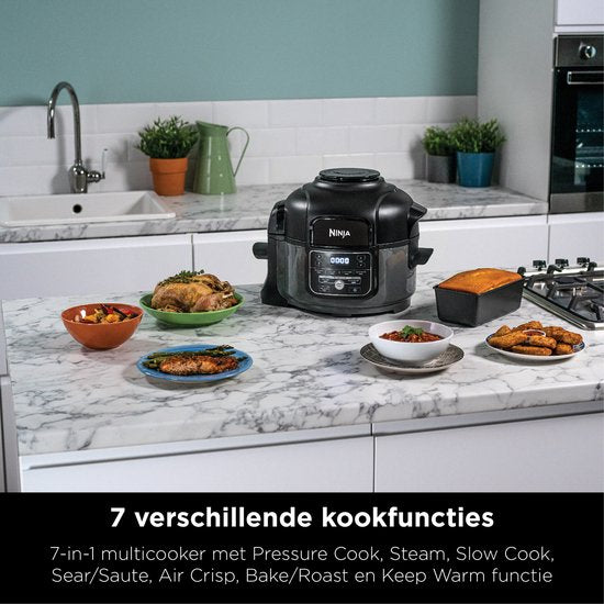 Ninja Foodi OP100EU Multicooker – Kompakter Multicooker – 6-in-1-Kochfunktionen
