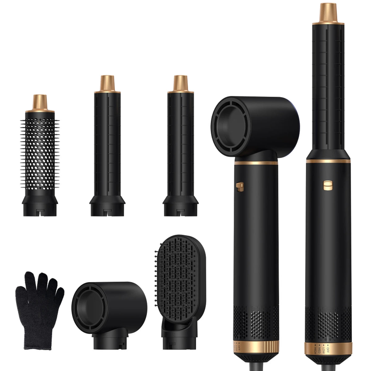 Atopskins 5-in-1-Haarstyler – Föhn, Lockenstab, Glättbürste & Wärmebürste