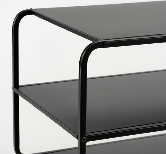 Mica Decorations Jules Couchtisch - L110 x B38 x H50 cm - Metall - Schwarz