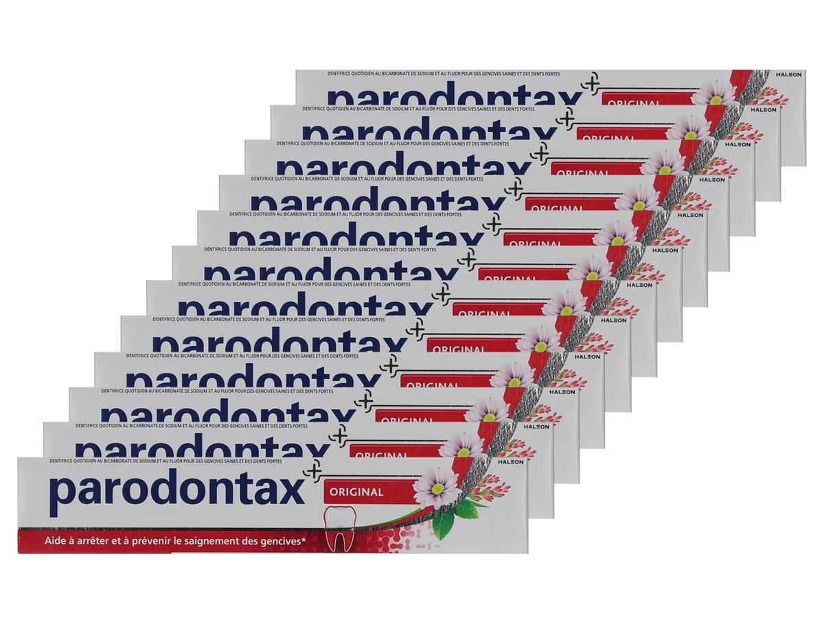 Parodontax Original Zahnpasta – 8-fache Mundpflege – 12 x 75 ml
