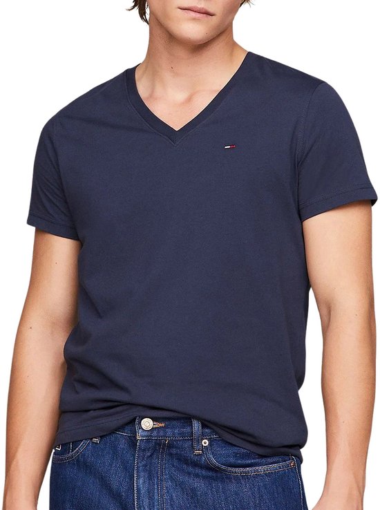 T-Shirt mit U-Ausschnitt, Classic Fit, MW0MW01768 – Blaue Shirts