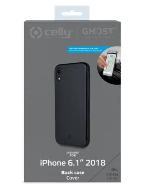 Celly Ghost Skin Thin Back Cover Apple iPhone XR Schwarz