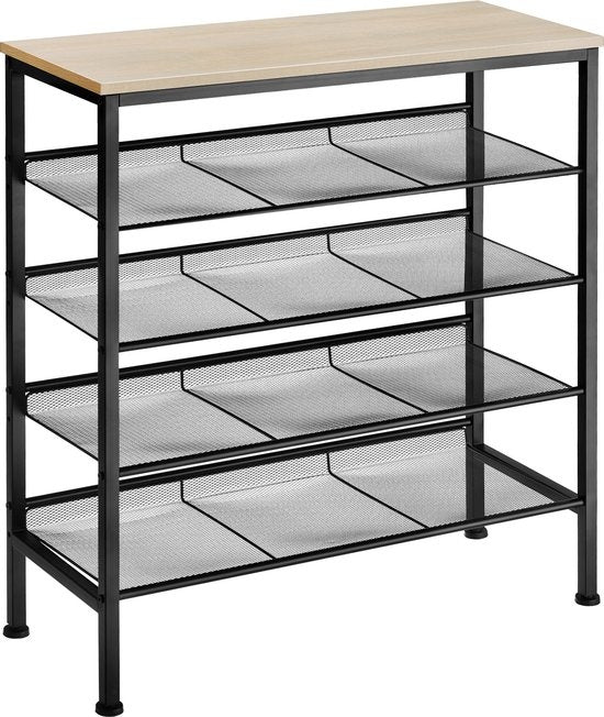 tectake - Schuhregal Bournemouth Industrieleuchte - Schuhaufbewahrung - 404280
