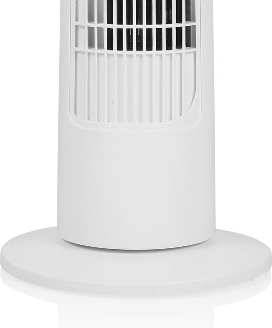 Turmventilator 76 cm – 3 Geschwindigkeitsstufen – Schwenkbar – Timer-Funktion – Kompakt & stilvoll – Tristar VE-5864 – Weiß