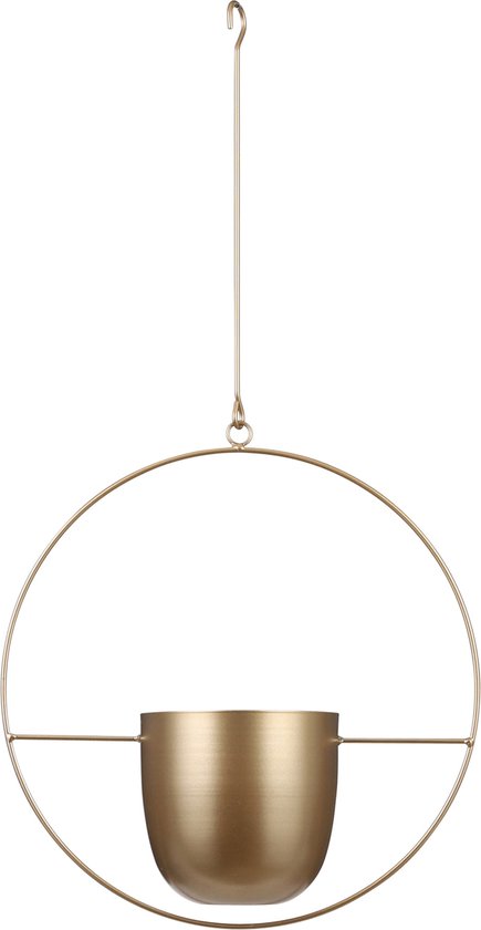 Mica Decorations Dexter Blumentopf hängend - L34 x B14 x H65 cm - Gold
