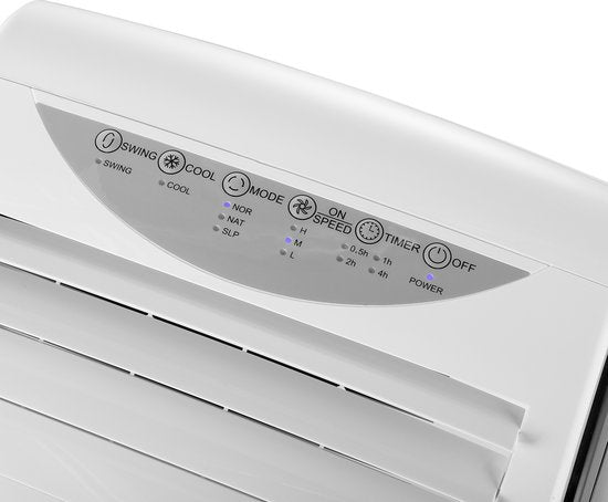 Mobiler Luftkühler – Einstellbarer Timer – Fernbedienung – Kein Schlauch erforderlich – Kühlt & erfrischt – Tristar AT‑5468 – Weiß