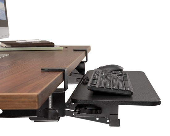 VDD Gaming Tastaturablage unter dem Schreibtisch - Ergonomisches Sitzen - Höhenverstellbar und ausziehbar - Schwarz