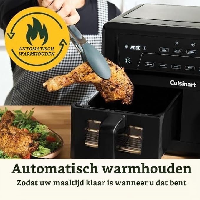 Cuisinart XXL Airfryer 10,4 l – Doppelte Schublade 2 x 5,2 l – 2400 W – PFAS-frei