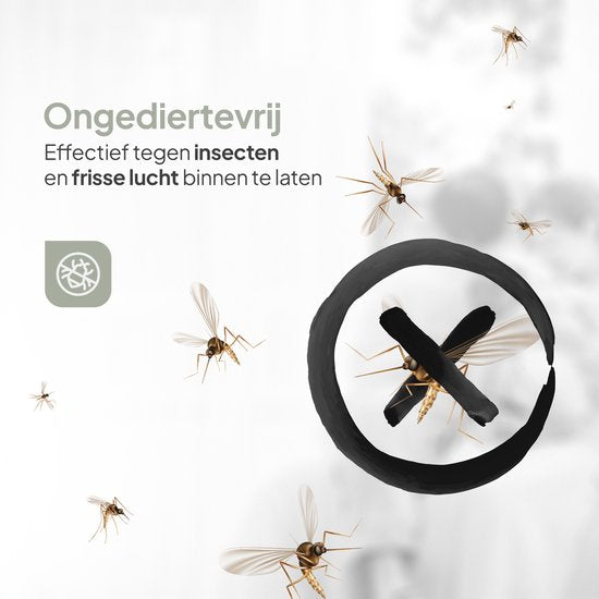 O'DADDY® - Fliegengitter - 150x260 cm - Verstellbares Design - Fiberglas - Schwarz