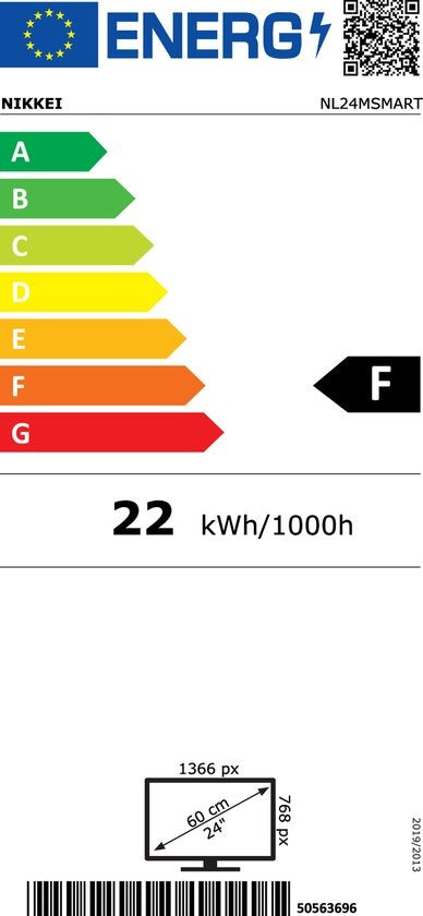 Nikkei Android TV- 24 Zoll (61 cm) - 12 Volt - HDR10 - schwarz