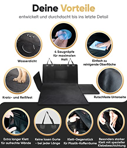 Heldenwerk Kofferraumschutz für Hunde – wasserdicht – schwarz