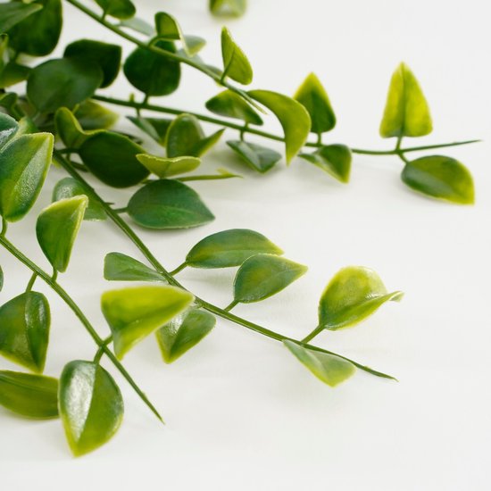 Mica Decorations Ficus Künstliche Hängepflanze im Topf - H46 x Ø20 cm - Grün