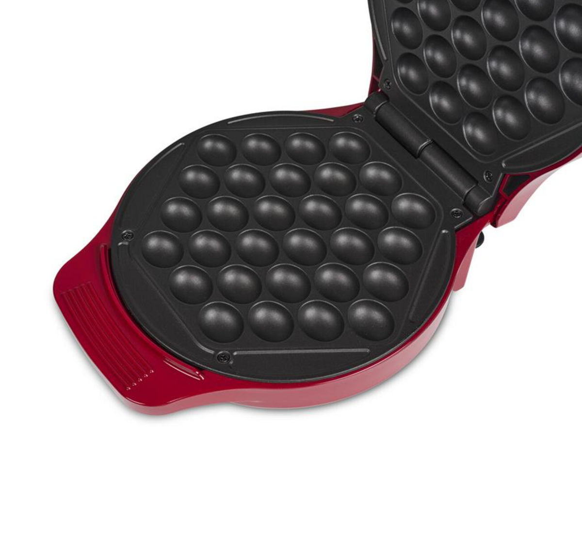Princess Bubble-Waffeleisen 132471 – Bubble-Waffeln – Ø 18 cm – 1000 W – Rot