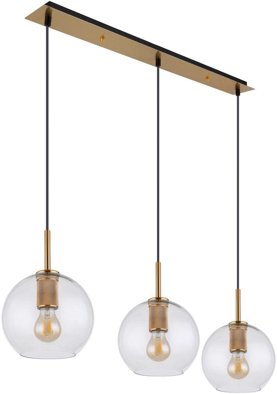 Globo - Hängeleuchte - ADARA - Bronze - Glas - große Esstischlampe - E27 - 15462H2