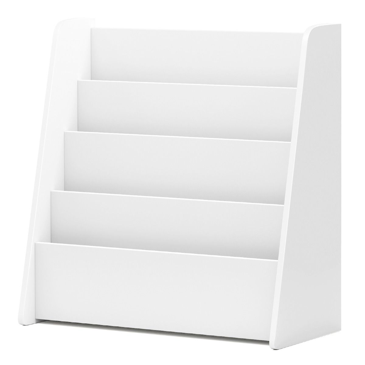 Coast Kinderbuchregal – 4 Fächer – Zeitschriftenhalter – weiß