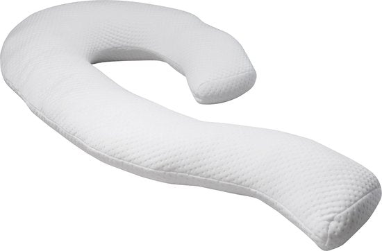 Dreamolino Swan – ergonomisches Kissen für Seitenschläfer – 7-in-1-Komfortkissen – stützt und wirkt stabilisierend – Schwangerschaftskissen – Stillkissen – atmungsaktives Körperkissen