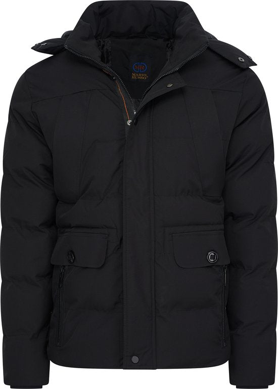 Mario Russo Ranger Jacket - Jacke Männer - Winterjacke Männer - Wasserabweisend - Winddicht - Schwarz - L