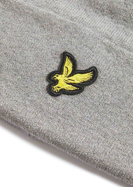 Lyle & Scott Mütze aus Wollmischung, grau – Einheitsgröße – Herren