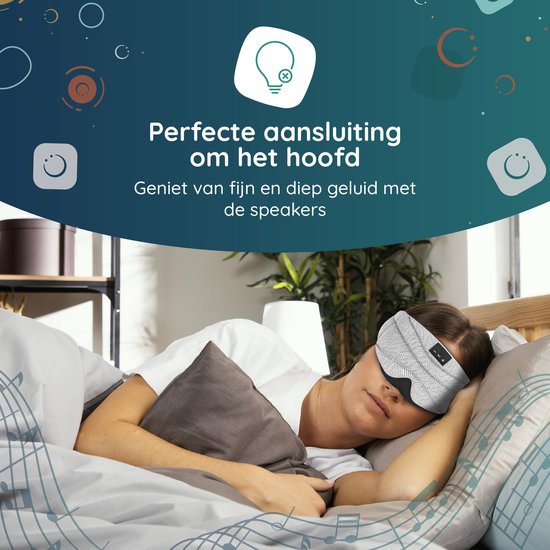 Numsy Schlafmaske Bluetooth - Schlaf Kopfhörer - Stirnband