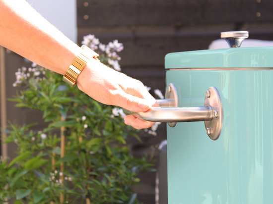 AXI Retro Cooler Mint – Kühlbox mit Rollen – 76 l Fassungsvermögen – Kühlbox mit Ablasshahn