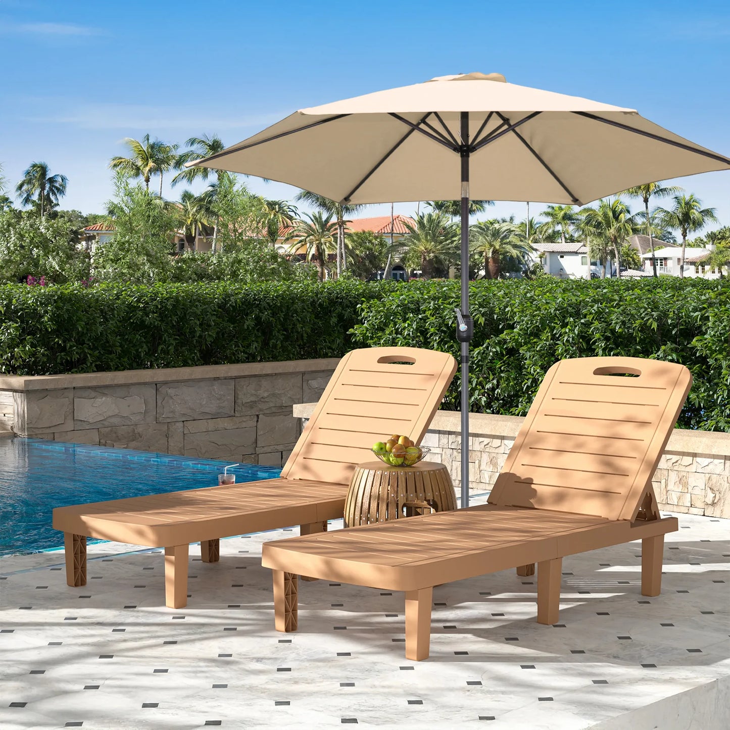 Angel Living Sonnenschirm Ø 270 cm – Rot