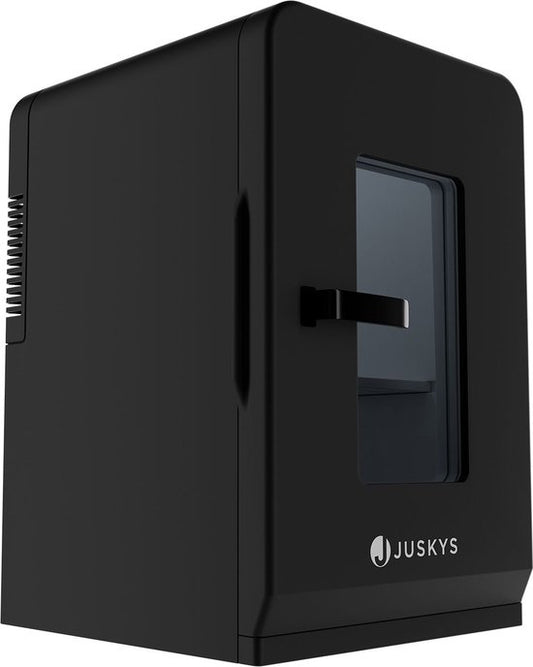 Juskys Mobiler Mini-Kühlschrank 2 in 1 - 15 Liter - Schwarz - Kühl- und Heizfunktion