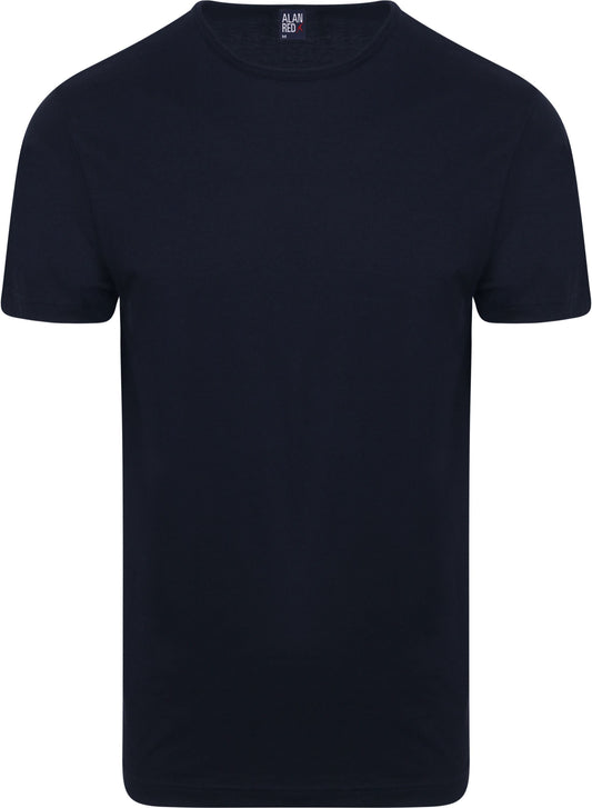 Alan Red - S - Derby T-Shirt - 4er-Pack - Rundhalsausschnitt - Navy