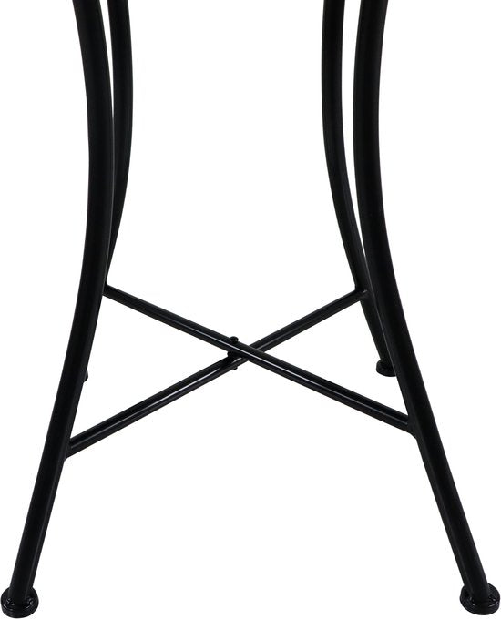 AXI Camilla Bistrotisch – Hellblau – Gartentisch aus Metall – Quadratisch – 60 x 60 x 75 cm – Mosaik-Optik – Mit Keramikfliesen eingelegt – Für Garten, Terrasse und Balkon