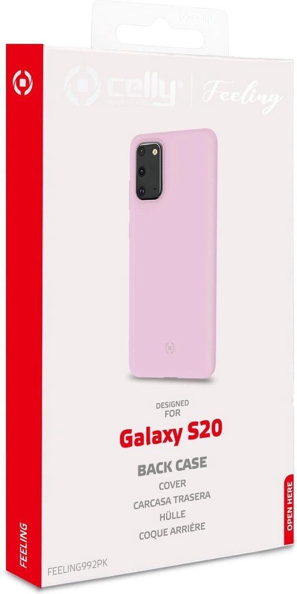 Celly Fall geeignet für Samsung Galaxy S20 - Silikon Back Cover - rosa