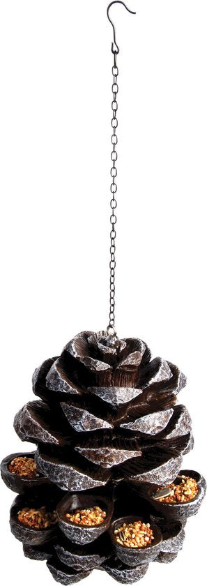 Esschert Design Vogelfutterhaus - Braun - 20 cm x 23 cm x 20 cm