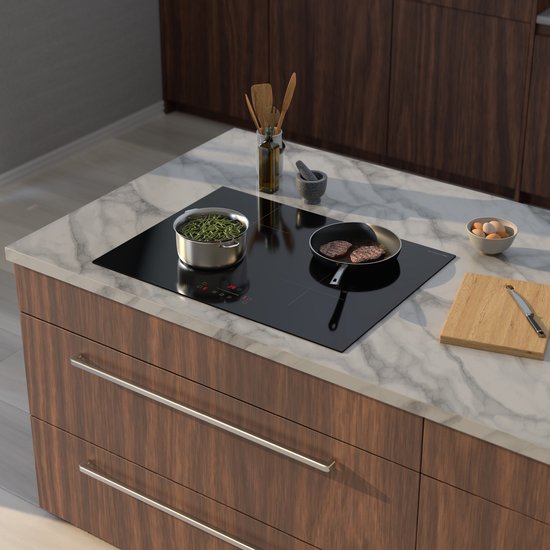 Inventum IKI7028 - Einbau-Induktionskochfeld - 70 cm - 4 Kochzonen - 1- oder 2-Phasen - Randlos - Schwarz