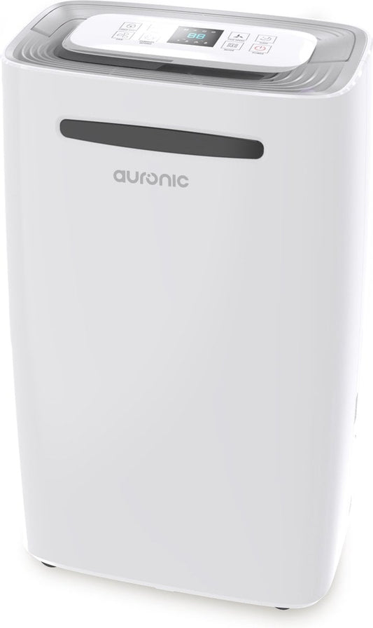 Auronic Luftentfeuchter - 25L pro Tag - Schlafzimmer/ Badezimmer/ Wohnzimmer & Büro - Weiß