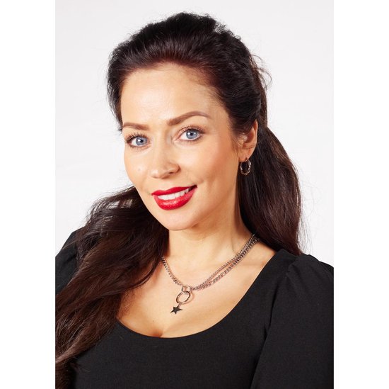 Laura Ferini Damen Halskette Stella Silber - Silber Gliederkette mit Stern - 18K Weißgold vergoldet - Halskette - Halskette - Schmuck - Accessoires - Damen Halskette mit Anhänger