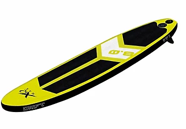 XQ Max - Aufblasbares Stand Up Paddle - SUP Board Gelb - 245 cm 60kg Tragkraft - Komplettset SUP Board und Zubehör.