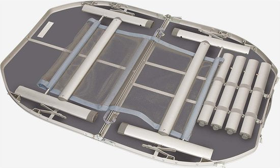 Bo-Camp - Tisch - Oval - Koffermodell - 120x80 cm