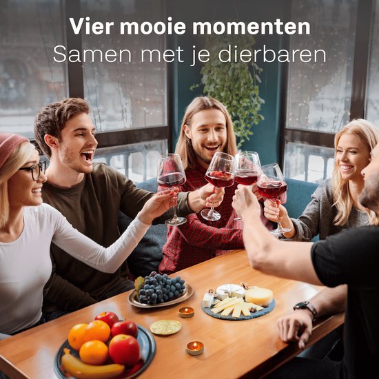 BarDeluxe® Weingläser Rotwein - Luxusgeschenk - Kristallweinglas 640ml - Rotweingläser Kristall - Handgemacht - Perfekt für Bar oder Diner